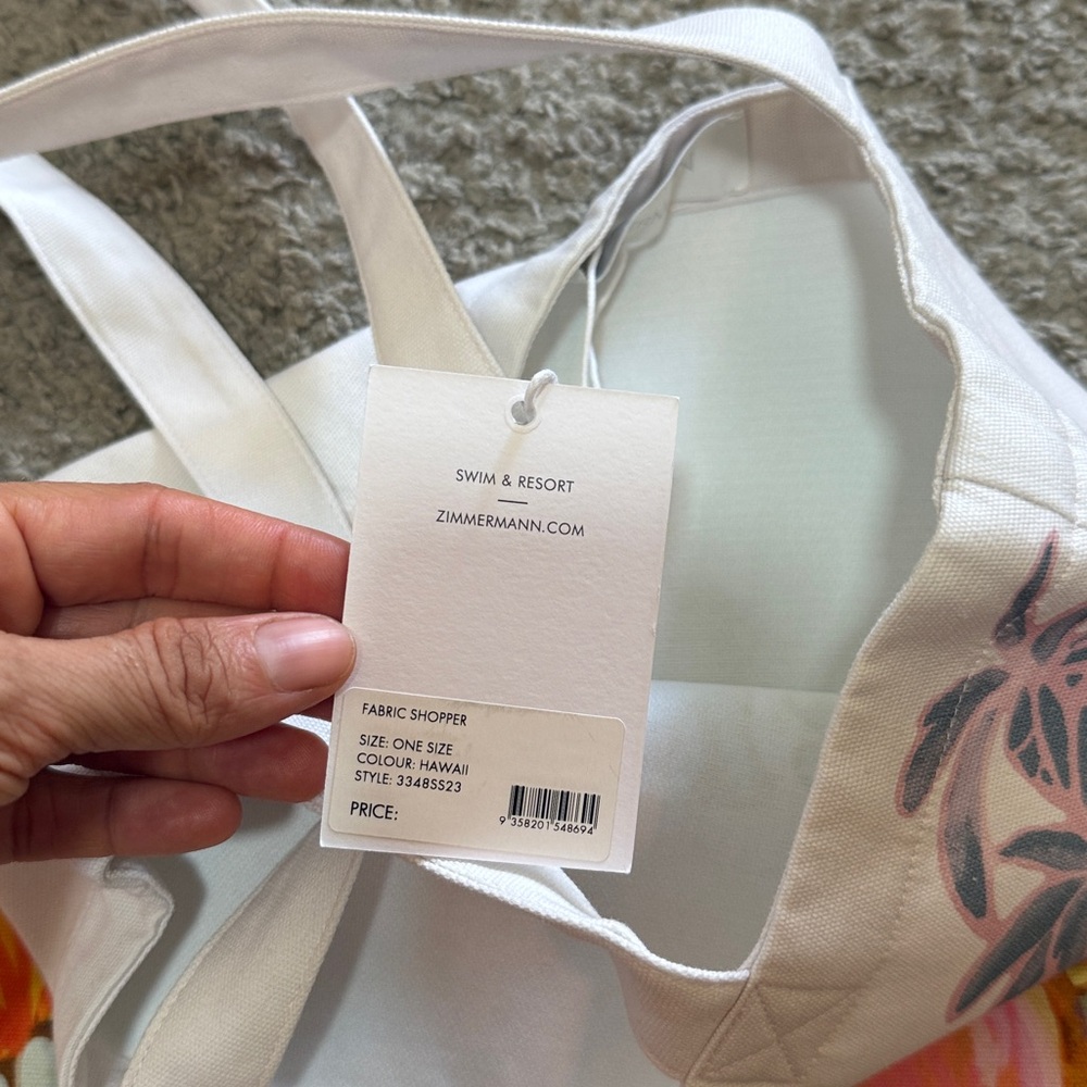 Zimmermann Hawaii RARE Graphic Tote Bag - Picture 4 of 5